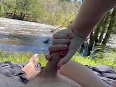 Outdoor Public Spread Pussy Female Orgasm And Fuck