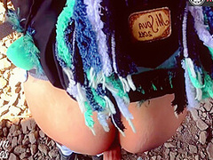 Public Creampie Under A Scary Bridge