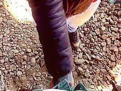 Public Creampie Under A Scary Bridge