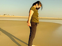 Asian Wife Dairies: Yoga At The Beach & Creampied Multiple Times At Home