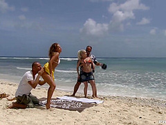And Nesty Enjoy The Beach While Taking A Dic With Lauren May