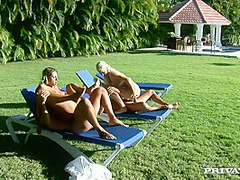 Two Horny Couples Have Sex Outdoors Under The Bright Ca