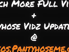 Lorine In Skirt And Pantyhose On Bench Flashing Pussy And Smoking