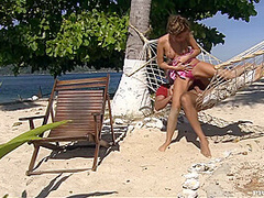 Miss Lauren Is On A Tropical Island And Meets A Man For