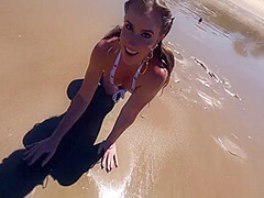 Secretcrush4k - We Fucked Out In The Open On A Public Beach
