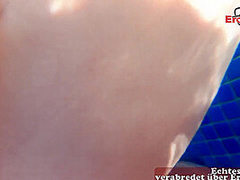 German Skinny Amateur Teens Make Ffm Threesome Outdoor