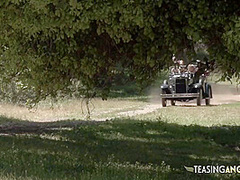 Group Of Naughty Friends Loves Fucking Together Outdoors