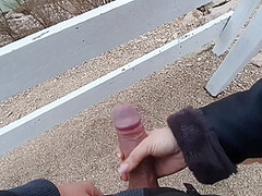 Peeing And Creampie On Rainy Day At The Beach