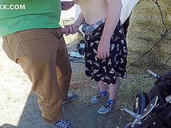 Innocent Teen Hitchhiker Fucked In Public Caught By Farmer