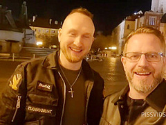 By 2 Stalking Tourists Piss In Mouth