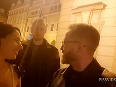By 2 Stalking Tourists Piss In Mouth
