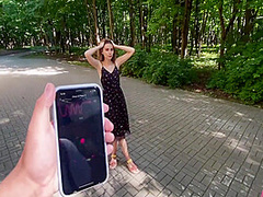 Walk In The Woods With Lush Ended With Cuming On Her Face And Hair 14 Min