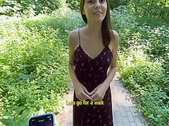 Walk In The Woods With Lush Ended With Cuming On Her Face And Hair 14 Min