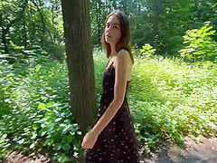 Walk In The Woods With Lush Ended With Cuming On Her Face And Hair 14 Min