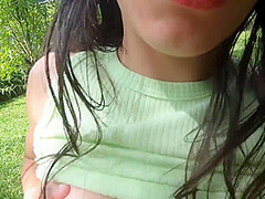 Hot Girl Got All Horny And Sucked Me In The Garde