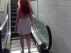 Redhead Girl Flashing Her Body In Public. She Almost Got Arrested. 10 Min With Anna Blue