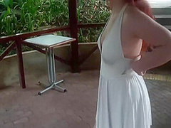 Redhead Girl Flashing Her Body In Public. She Almost Got Arrested. 10 Min With Anna Blue