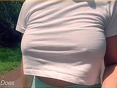 Amateur Wife Outdoor Public Nude Jog Risky Public Dare