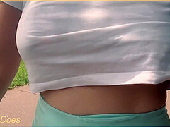 Amateur Wife Outdoor Public Nude Jog Risky Public Dare