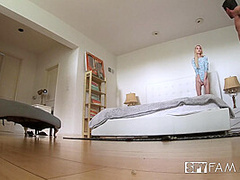 Stepdad Gets Stuck Stepdaughter Sucks - SpyFam