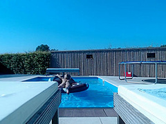 Blonde Babe Lucy Plays With Bi