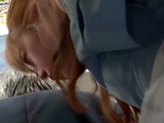 Hot Busty Asian Babe On The Bus