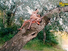 Wild Francesca Fucks Francos Cock On A Tree
