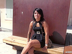 Alicia Sexy Brunette Wants Two Cocks For A Double Vaginal