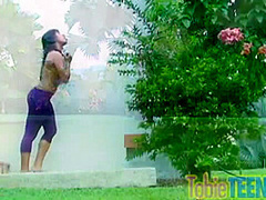 Latina teen solo tobie fingers her pussy