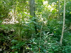 A Naked Girl Is Photographed In The Wild Jungle Of