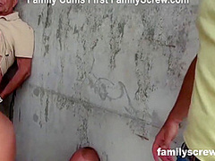 Mother And Daughter Taking Care Of Grandpas Needs