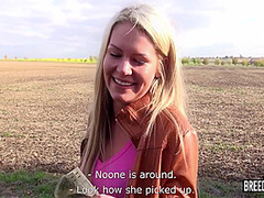 Blonde Picked Up And Fucked In The Bus!