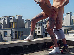 Hot Babe Squirts On Abandoned Island While Escaping War