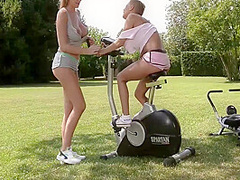 Watch And Workout & Masturbate Together 18 Min With Danielle Maye And Loulou Petite