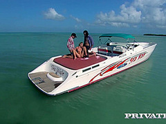 Chloe Rides On A Boat With Two Guys She Wants To Fuck