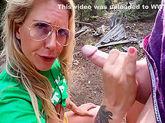 Fucking The Hot Blonde Camp Counselor In The Woods