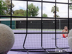 Stepbro Gives Tennis Lesson To Horny Stepsis - SpyFam