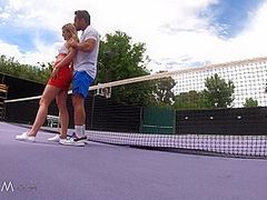 Stepbro Gives Tennis Lesson To Horny Stepsis - SpyFam