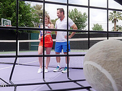 Stepbro Gives Tennis Lesson To Horny Stepsis - SpyFam