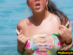Busty mediumboobs GF IR assfucked by BBC BF outdoor