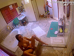 Step Bro Hoses Down Big Titty Step Sister - SpyFam