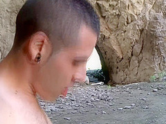 Brunette With Saggy Tits Rides Outdoor The Horny Cock