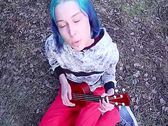 Laruna Mave In Fucked A Singing Girl In The Woods By The Road