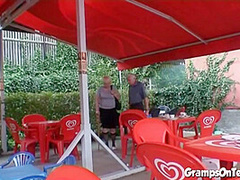 Teen fucked by oldie in the woods