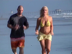 Hot Beach Blonde Takes Cum Shower With Dayna Vendetta