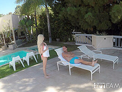 Stepbro Oils Up Sorority Stepsis - SpyFam