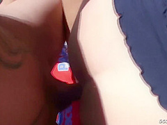 Nadja Summer - Two German Mature At Holiday Threesome With Stranger At Pool