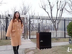 Two Chinese Girls Outside