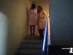 Two Chinese Girls Outside