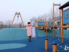 Two Chinese Girls Outside